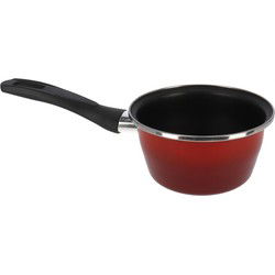 Steelpan/sauspan rood 14 cm - Steelpannen