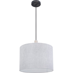 Industriële hanglamp Roger - L:40cm - E27 - Metaal - Zwart