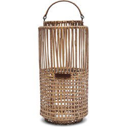 Rustic Rattan Webbing Lantern