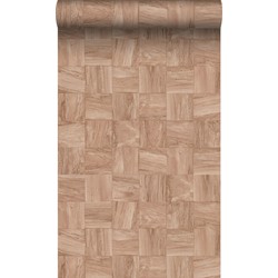 Origin Wallcoverings behang sloophout motief terracotta roze - 50 x 900 cm - 347931