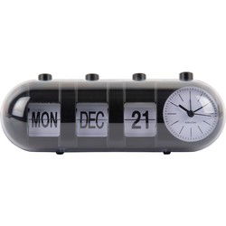 Wekker Retro Tube - Zwart - 9x26x9.3cm