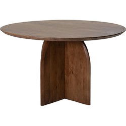 Eettafel Rond Ø130cm - Bruin Acaciahout - Danae