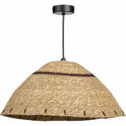 Mica Decorations Hanglamp Joulz - 36x36x16 cm - Jute - Bruin