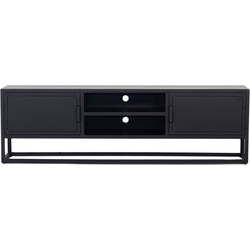 TV Meubel Zwart - Metaal - 160x38x61cm - Tv-meubel Urban - Giga Meubel