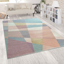 Laagpolig Vloerkleed - Kosaro Geometrisch - Multi - 120x170 cm