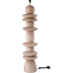 PTMD Vloerlamp Callain - 30x30x123 cm - Hout - Naturel