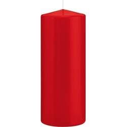 1x Kaarsen rood 8 x 20 cm 119 branduren sfeerkaarsen - Stompkaarsen