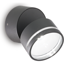Ideal Lux - Omega round - Wandlamp - Metaal - LED - Grijs
