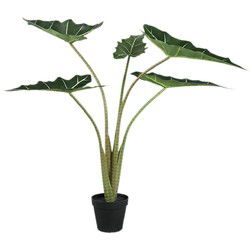PTMD Bloempot Alocasia - 60x76x80 cm - Polyester - Groen