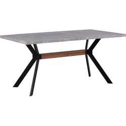 BENSON - Eettafel - Lichtgrijs - 90 x 160 cm - MDF