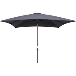 Garden Impressions Lotus parasol 250x250 - donker grijs