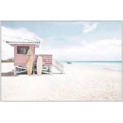 PTMD Wandpaneel Beach Life - 120x3x80 cm - Glas - Multi