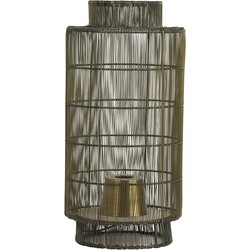 Light & Living - Tafellamp GRUARO  - 24x24x52cm - Brons
