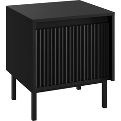 Meubella - Nachtkastje Orvana - Zwart - 45 cm