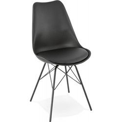 BYBLOS design stoel 55x45x83 cm Zwart