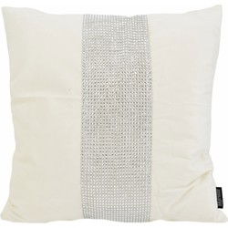 Bliss Diamond - Crème | 45 x 45 cm | Kussenhoes | Velvet/Polyester