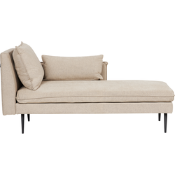 Beliani YERRES - Chaise longue-Beige-Polyester