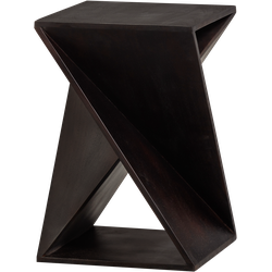 WOOOD bijzettafel Ikem - Acacia - Donkerbruin - 61x41x41 cm