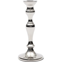 Riviera Maison Kaarsenstandaard Zilver voor dinerkaars - RM Cici klassieke kandelaar 26 cm hoog