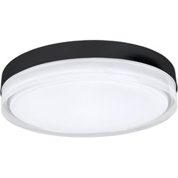 Highlight - Disc - Plafondlamp - LED - 28 x 28  x 6,5cm - Zwart