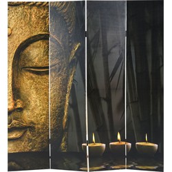 Cosmo Casa Fotoscherm - Kamerscherm - Buddha - 180x160 Cm