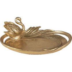 Clayre & Eef Decoratie schaal Goudkleurig Polyresin