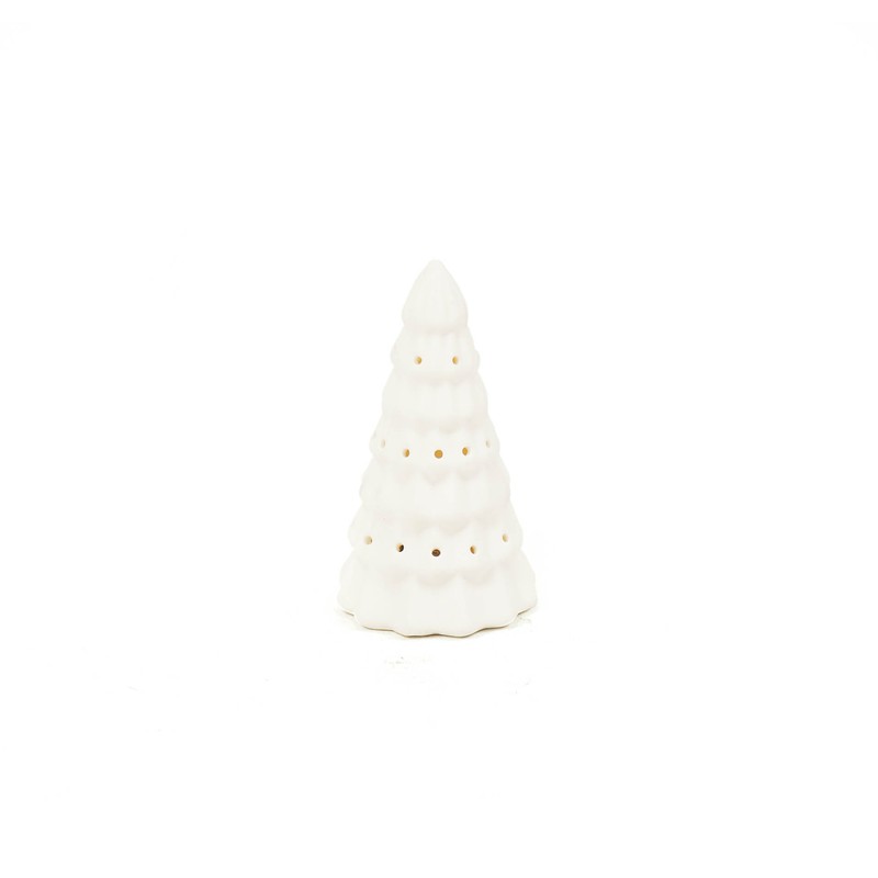 HV Christmas Tree Led Lamp - White - S - 6x6x10cm - 