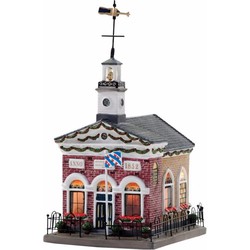 Dickensville Kerstdorp Dokkum kerk - 19,5 cm - kerstdorp huisje - Friesland - Kerstdorpen