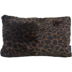 Fluffy Luipaard Bruin | 30 x 50 cm | Kussenhoes | Polyester