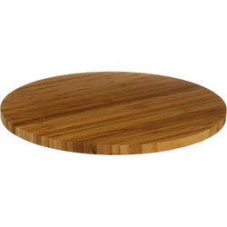 Secret de Gourmet Hapjes serveer draaiplateau - Bamboe - D35 cm - Serveerplanken