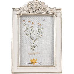 Clayre & Eef Fotolijst Wit Polyresin