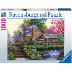 Ravensburger Ravensburger puzzel Romantische cottage - 1000 stukjes