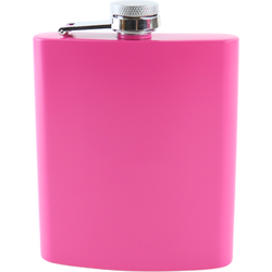 HIXA Heupfles - Flacon - Veldfles - RVS - Drinkfles - Platvink - 200ml - Roze