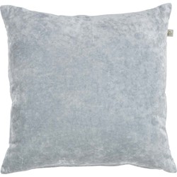 Dutch Decor CIDO - Kussenhoes velvet mist 45x45 cm - grijs - Dutch Decor