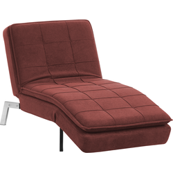 Beliani LOIRET - Chaise longue-Rood-Polyester