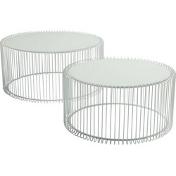 Kare Salontafel Wire White