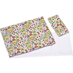 Goki Goki Bedding set for dolls, springtime pillow= 22 x 10 cm