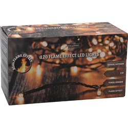 Svenska Living Kerstverlichting - 120 leds - warm wit - vlam - 9m - Kerstverlichting kerstboom