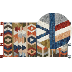 KAGHSI - Kelim vloerkleed - Multicolor/ - 80 x 150 cm - Wol