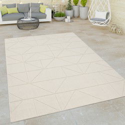 Binnen & Buitenkleed - Vloerkleed Bruliza - Geo - Creme - 200x290 cm