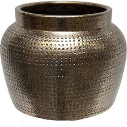 HS Potterie Zilver Goud pot Marrakesh, set van 2 - Zilver Goud pot 27x25