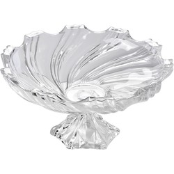 Clayre & Eef Fruitschaal  Ø 38x21 cm Transparant Glas Serveerschaal