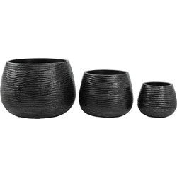 PTMD Delida Black Brush Alu Sheet Big Pot Round SV3