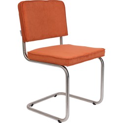 ZUIVER Chair Ridge Brushed Rib Orange 19a