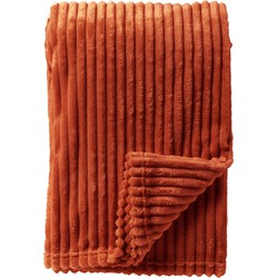 Dutch Decor MARTHY - Plaid 140x180 cm - Potters Clay - Oranje - Dutch Decor