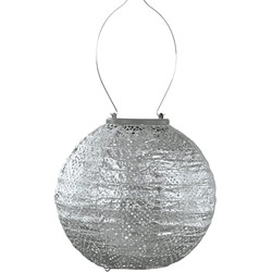 LUMIZ Solar tuinverlichting Topaze Rond - 20 cm - Zilver