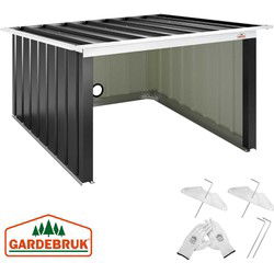 Robotmaaier Garage Antraciet Metaal 89x90x54cm