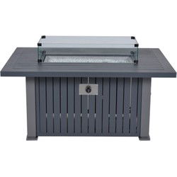 Cozy Living haard Albufeira carbon black grey 132x89xH61 cm