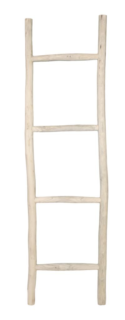 Decoratieve ladder - naturel - teak - 