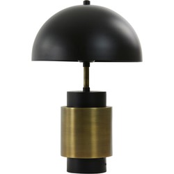 Light & Living - Tafellamp RUFARO  - 25x25x40cm - Zwart